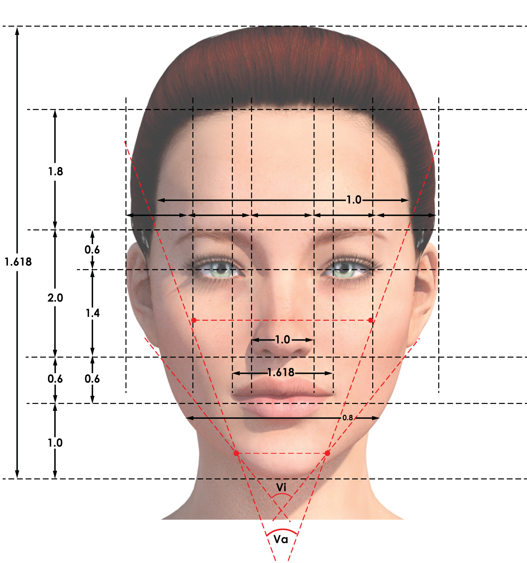 Golden ratio facial analysis
